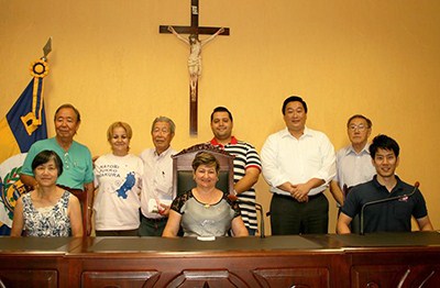 Visitantes de Natori (Japão), cidade irmã de Guararapes