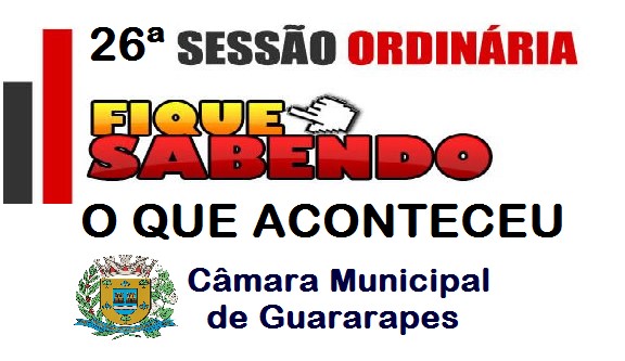 26ª SESSÃO ORDINÁRIA