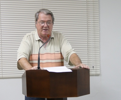 Vereador Elói Sippel (PR). FOTO: Henrique Sugano Perama.