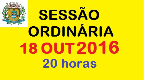 Sessão Ordinária às 20h